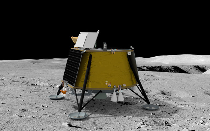 The Firefly Aerospace Blue Ghost lunar lander will hitch a ride to the Moon aboard a SpaceX Falcon 9 rocket in 2023.